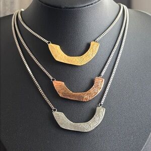 Anne Marie Chagnon Modern Brutalist Layered Necklace